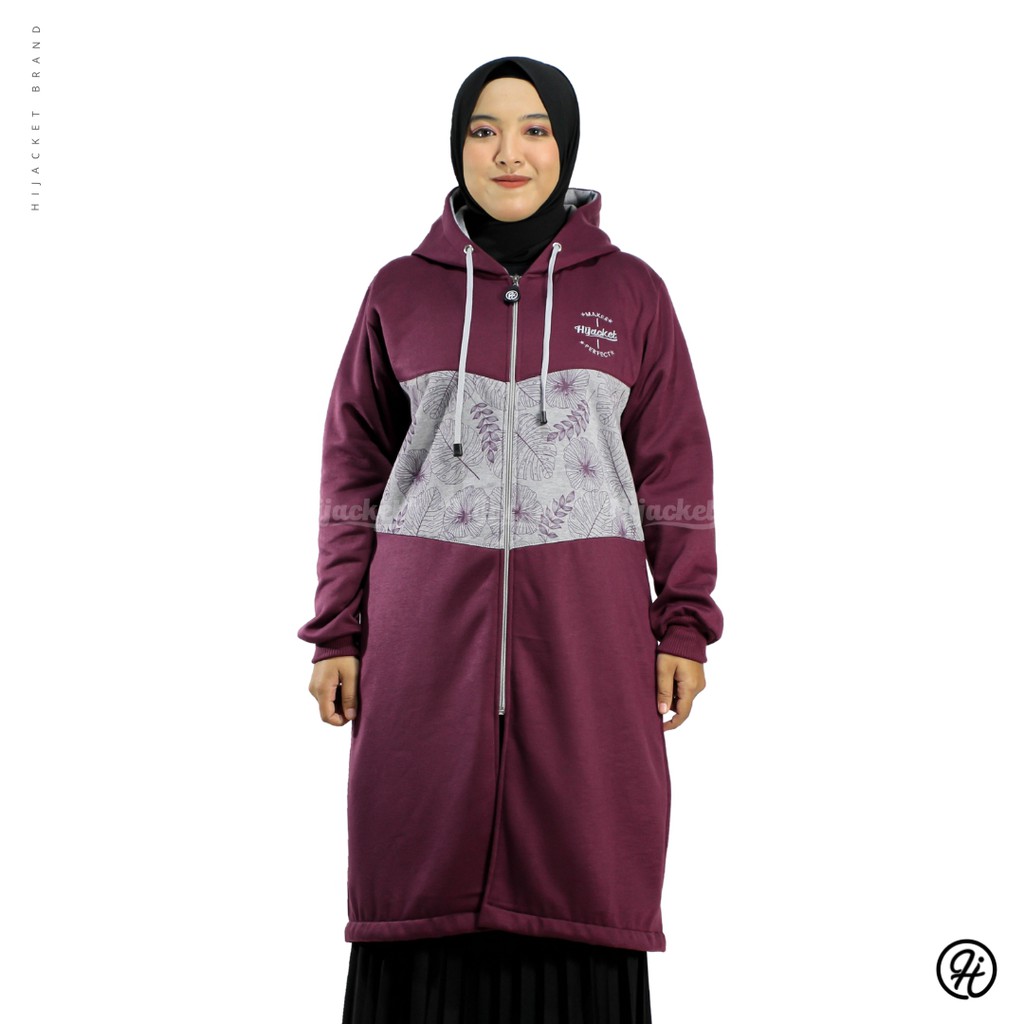 HIJACKET® GAYATRI / jaket wanita muslimah lengan panjang / hijaket gayatri-purple