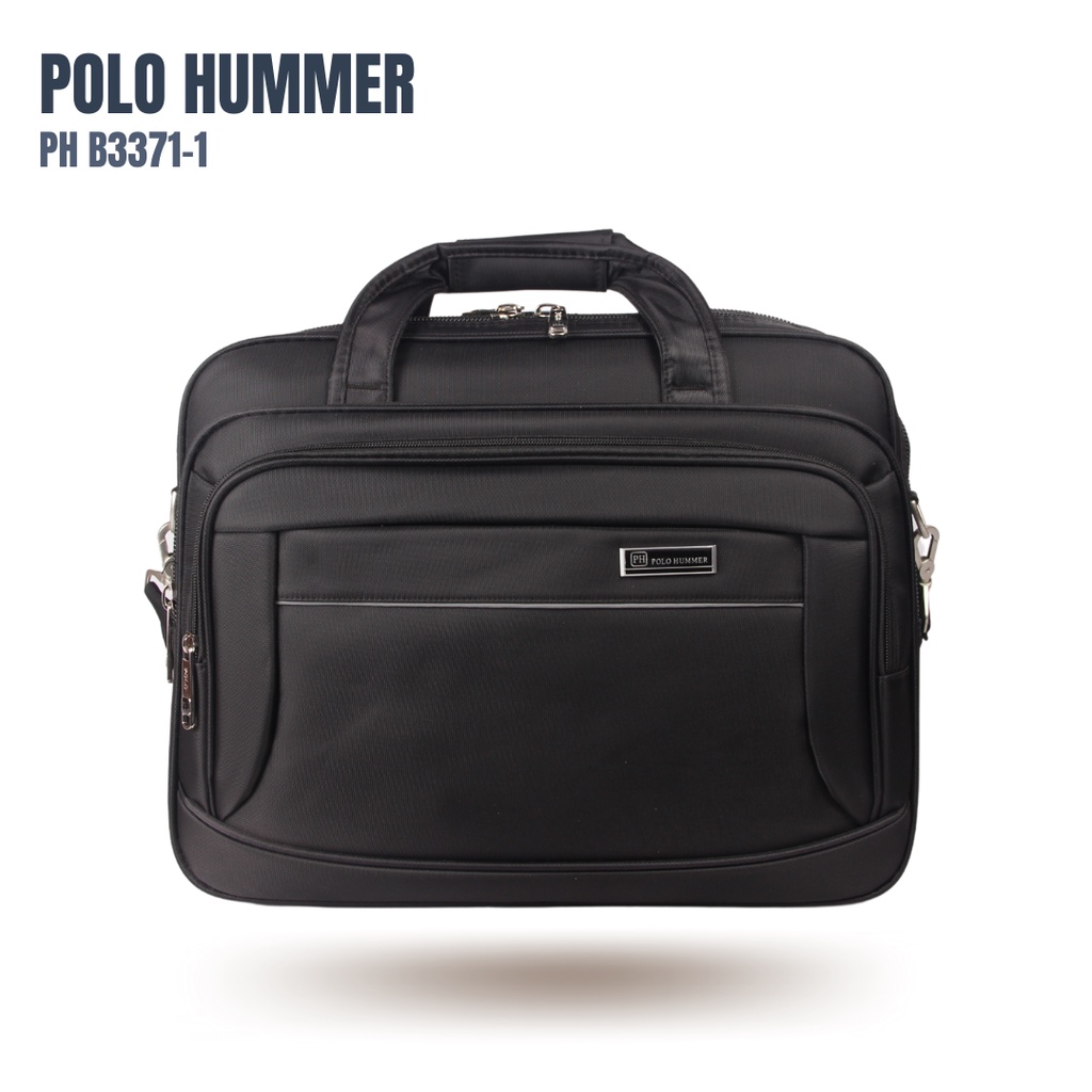 Tas Kerja Pria Selempang Jinjing Laptop - Briefcase Stopmap POLO HUMMER