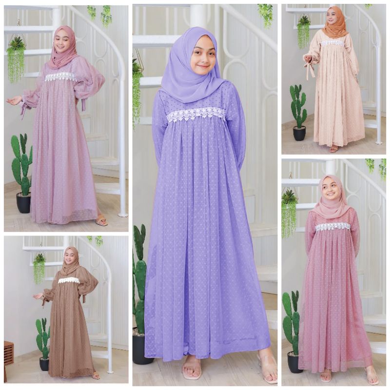 ciayo ~BISA COD √ Maxy Ivora maxy dress muslim brukat / kondangan dress / gamis