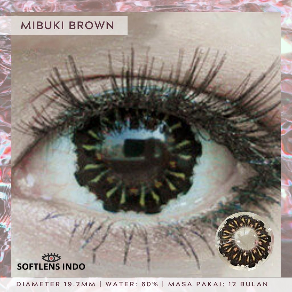 

Softlens Mibuki aya brown/ coklat
