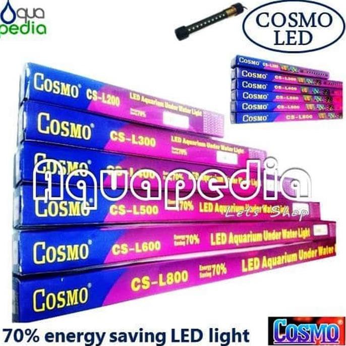 Cosmo Cs-L600 Lampu Led 60Cm Aquarium Warna Putih Biru Original