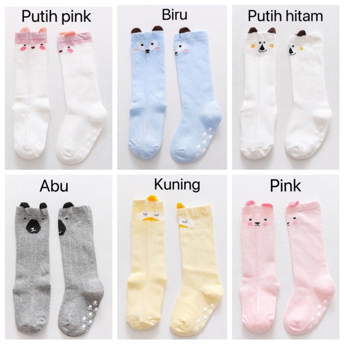 TokoPapin Kaos Kaki Bayi kaos kaki baby panjang Korea Motif Lucu Halus import