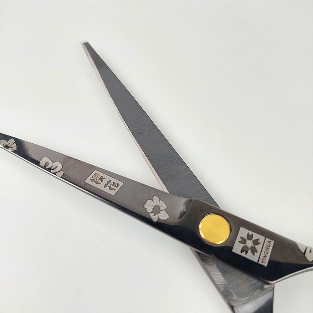 GS8i Yinghua Sakura Gunting Rambut Model Flat Cut 6 Inch - Cl-6 - Black Or-i