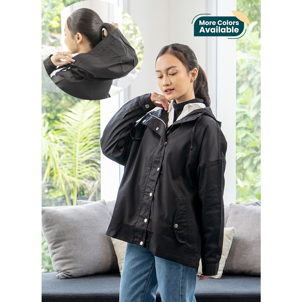 Ixora Cera Parka - Jaket Parka Wanita dengan Hoodie