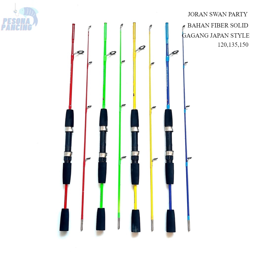 Joran Pancing SWAN PARTY JAPAN STYLE 120-150CM Warna RANDOM