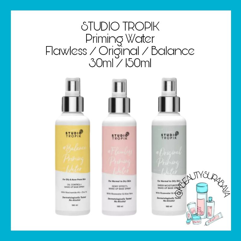 STUDIO TROPIK Priming Water Flawless Original Balance / Studio Tropik Rescue RX / Studio Tropik DreamSetter / Studio Tropik DreamSetter Glowy / Studio Tropik Setting Spray