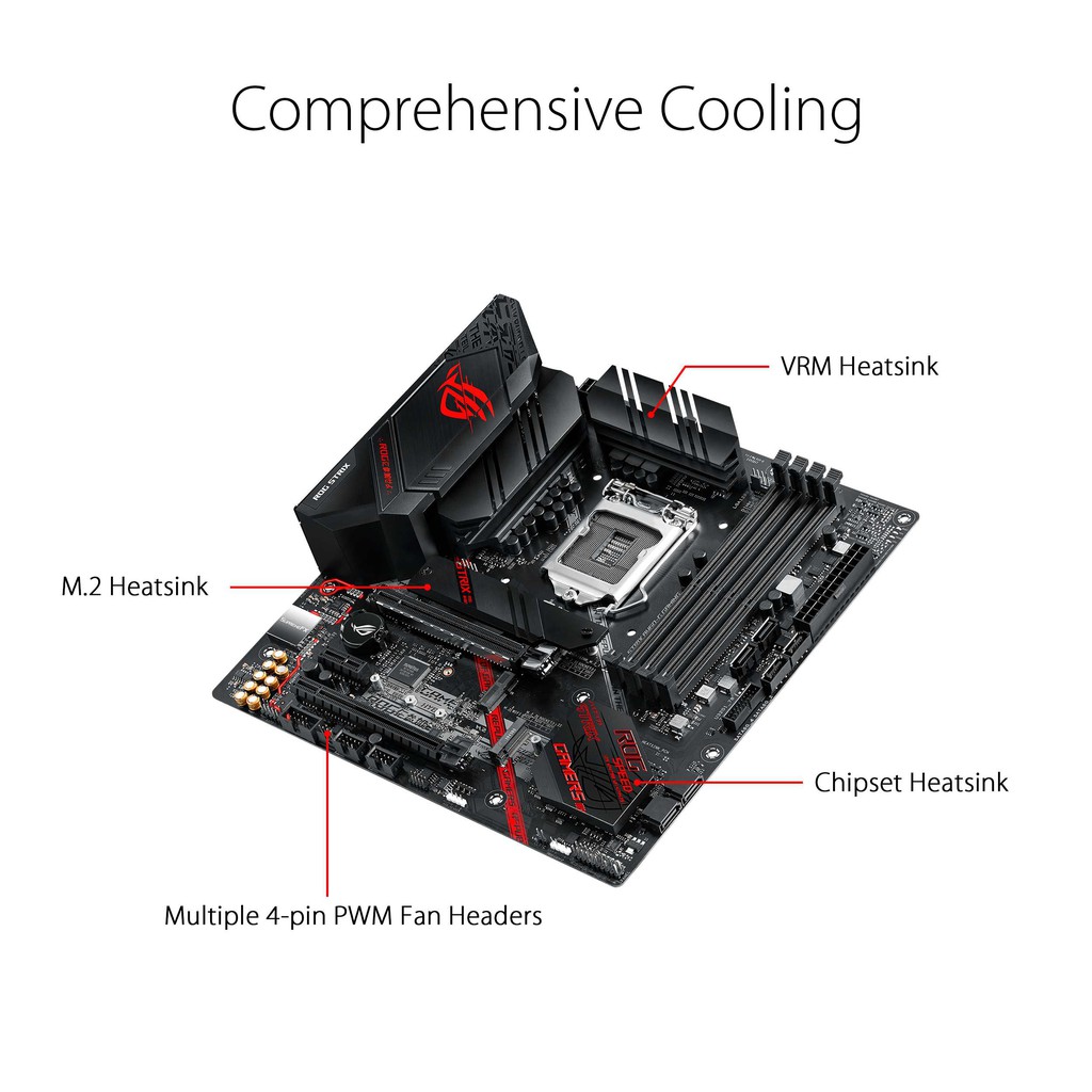 ASUS ROG STRIX B460-G GAMING LGA1200 mATX USB3.2 MOTHERBOARD INTEL