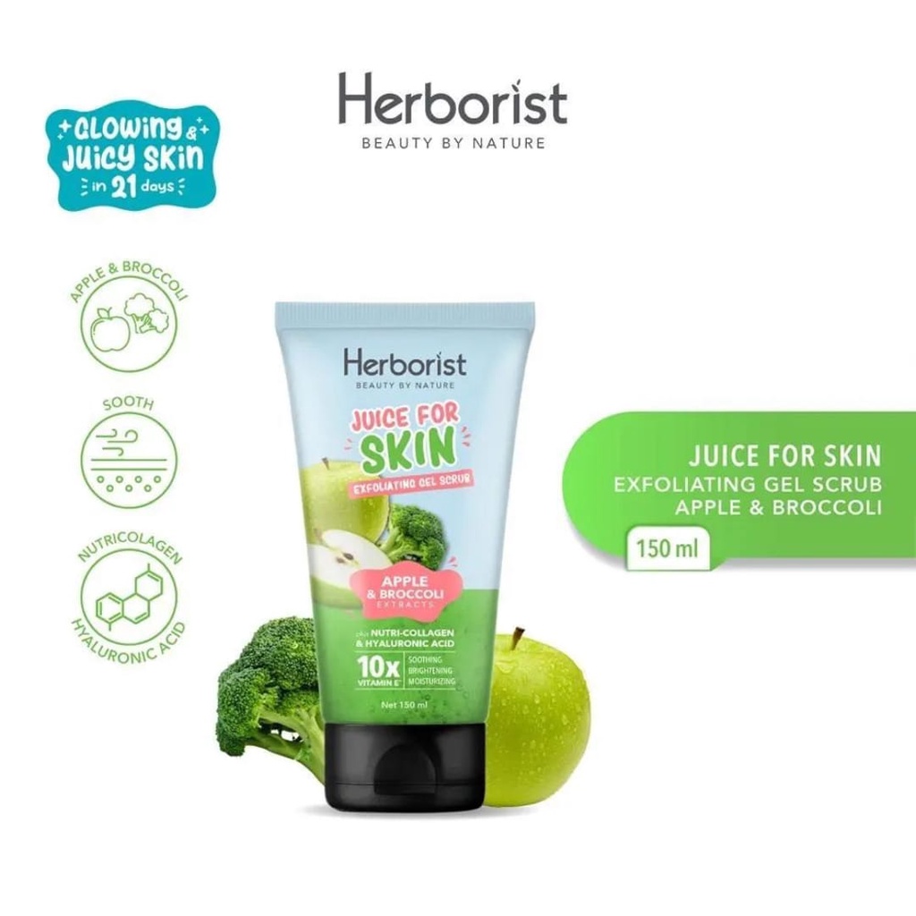 Herborist Juice EXFOLIATING GEL scrub 10x VITAMIN E