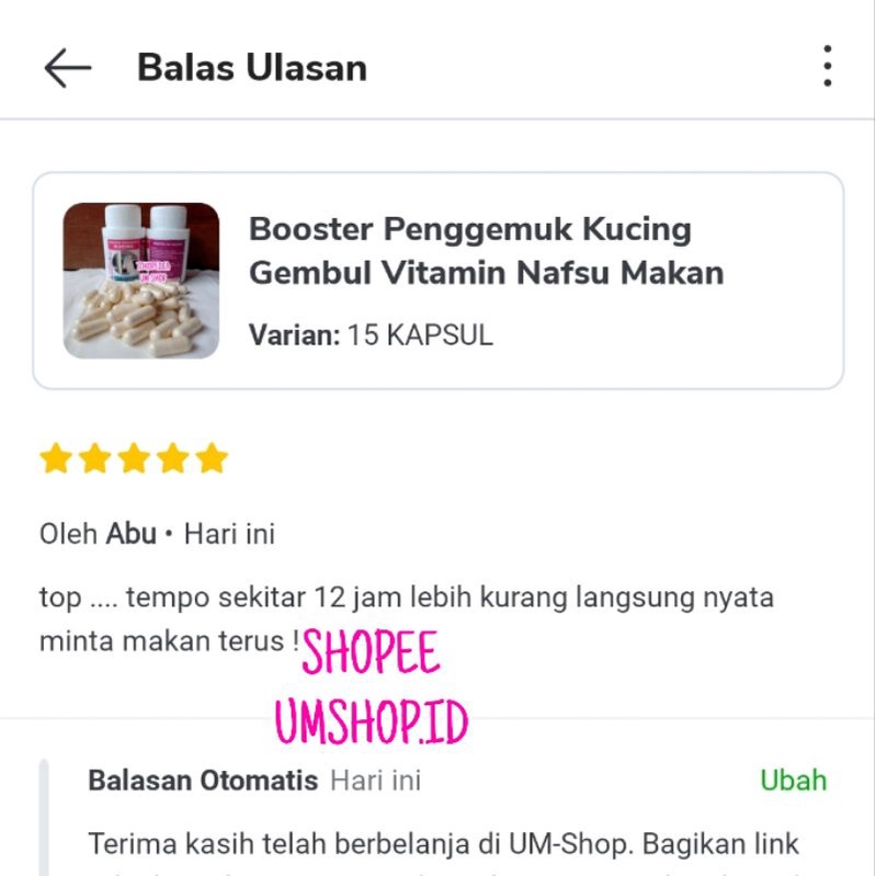 Booster Penggemuk Kucing Gembul Vitamin Nafsu Makan Berat Badan Kucing Kurus