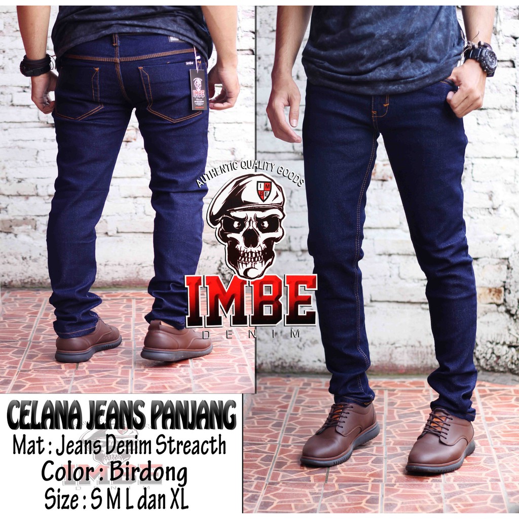 CELANA JEANS PRIA 27 38 Bahan Bagus Ufc Venum Mma Pantai Gym Lari Fitnes Wa Distro