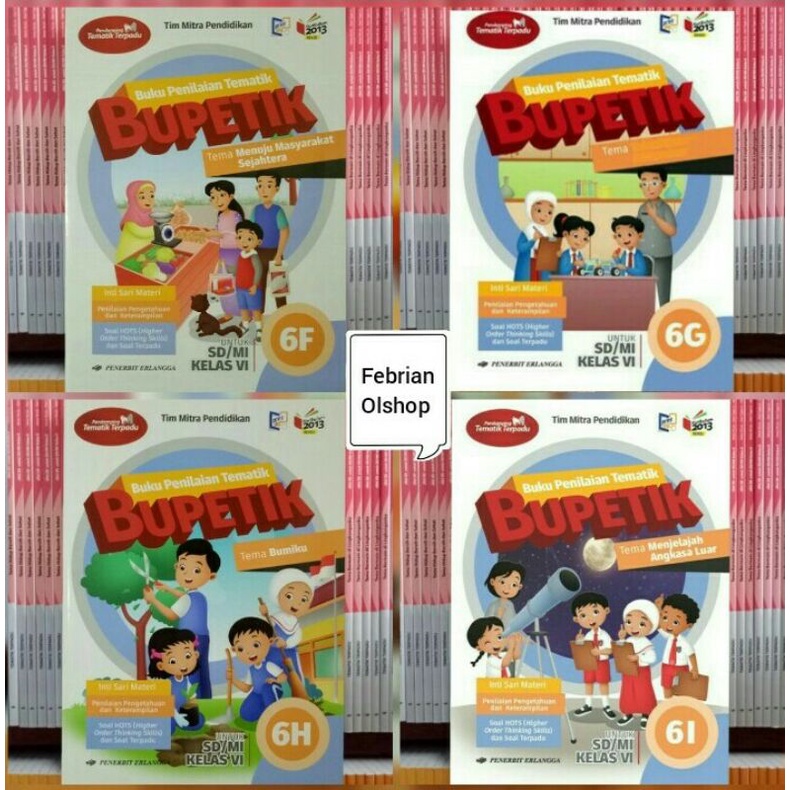 BUKU BUPETIK SD/MI KELAS 6F,6G,6H DAN 6I REVISI K13N ERLANGGA