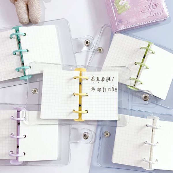 

RB Binder mini polos 3 ring termasuk isi kertas refill 80 lembar aesthetic lucu cute journaling DIY