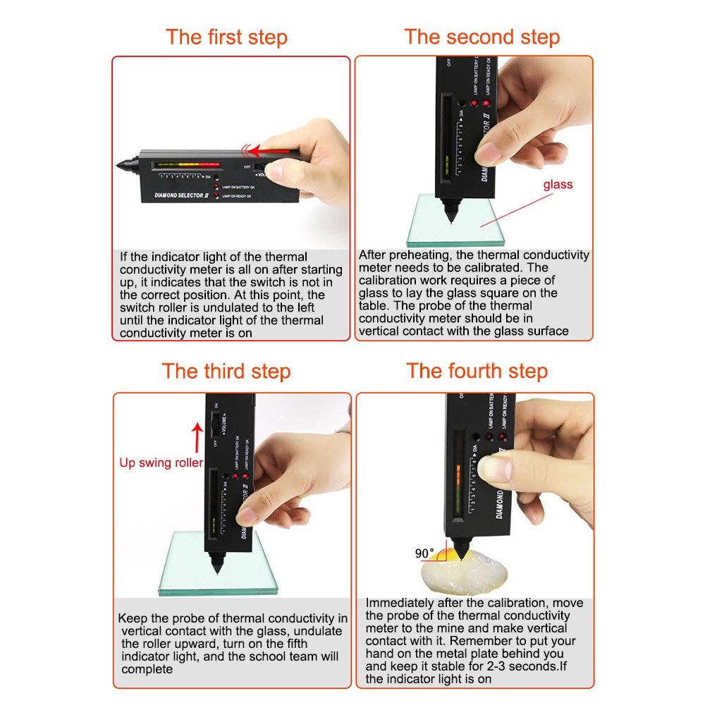 Alat Deteksi Gemstone Berlian Diamond  Selector Ⅱ Pengukur Batu Akik Tes Batu Tester Moissanite