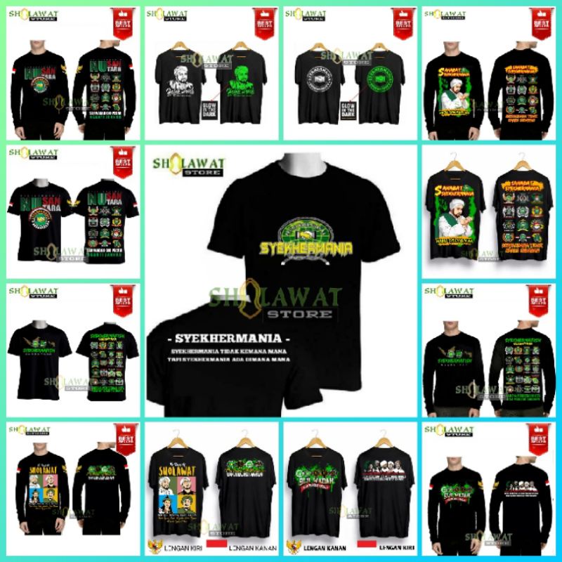 [BEST SELLER] KAOS MAJELIS SYEKHERMANIA / KAOS HABIB SYEKH / KAOS LOGO SYEKHER MANIA BEST SELLER