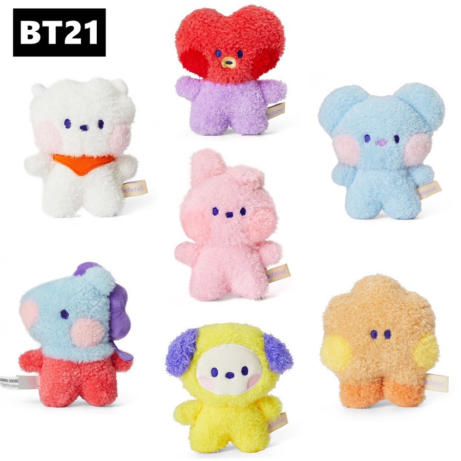 2022 BT21 Gantungan Kunci Boneka Plush Kartun Lucu 12cm Gaya Korea Untuk Dekorasi Tas