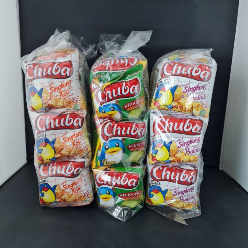 (Siap Kirim)Chuba Keripik Singkong/Chuba Balado/Chuba keju/Chuba Balado Ijo/ isi 20pcs