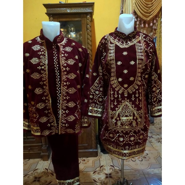 baju bordir pengantin