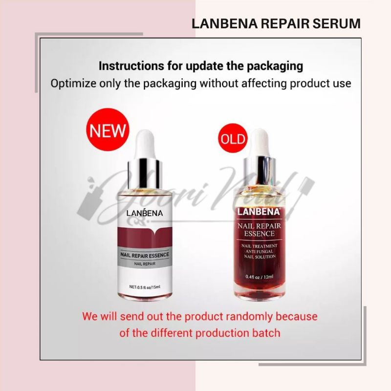 Lanbena nail repair serum kuku berjamur vitamin kuku rusak