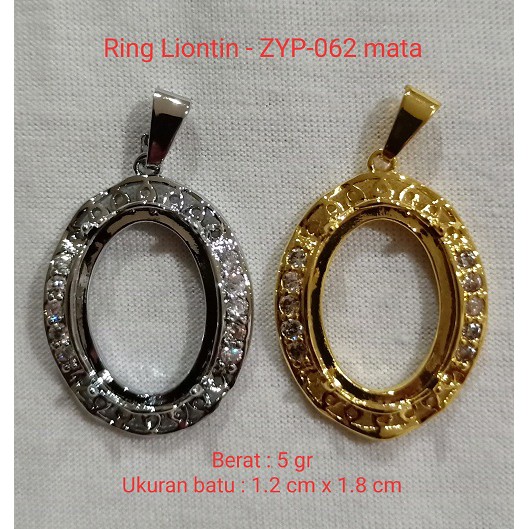 Ring Kalung Titan Liontin ikat batu akik per codi DICS 50% zyp-062mata