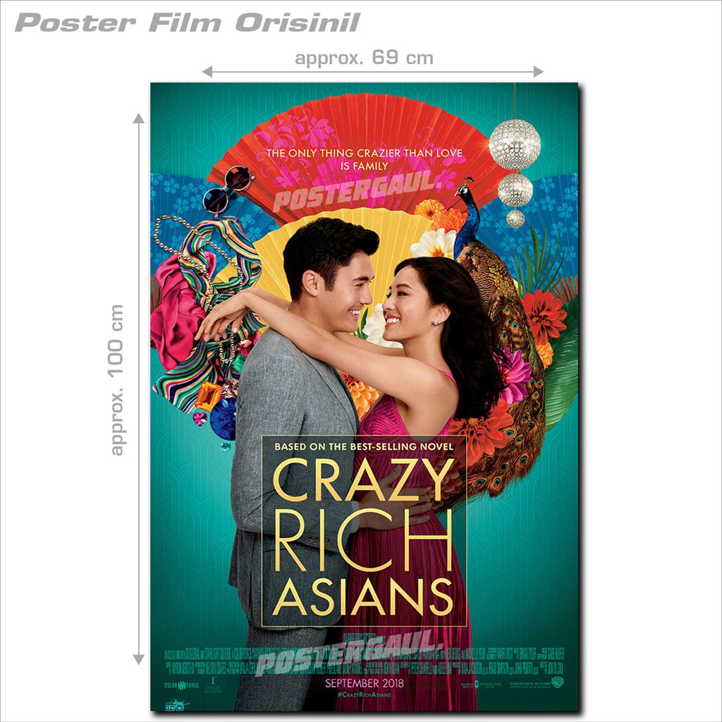 Jual Poster Film CRAZY RICH ASIANS - original Indonesian one sheet 68 x ...