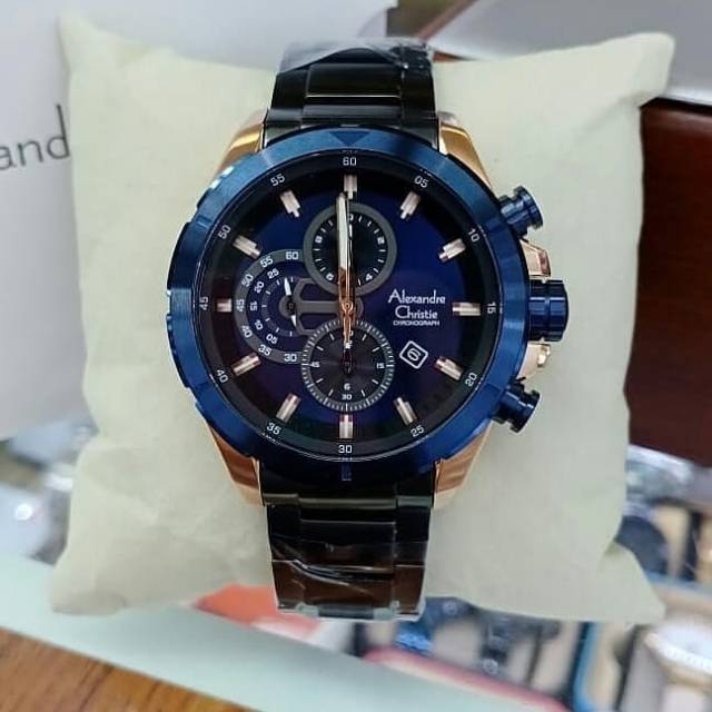 JAM TANGAN ALEXANDRE CHRISTIE COWOK AC 6508 ORIGINAL