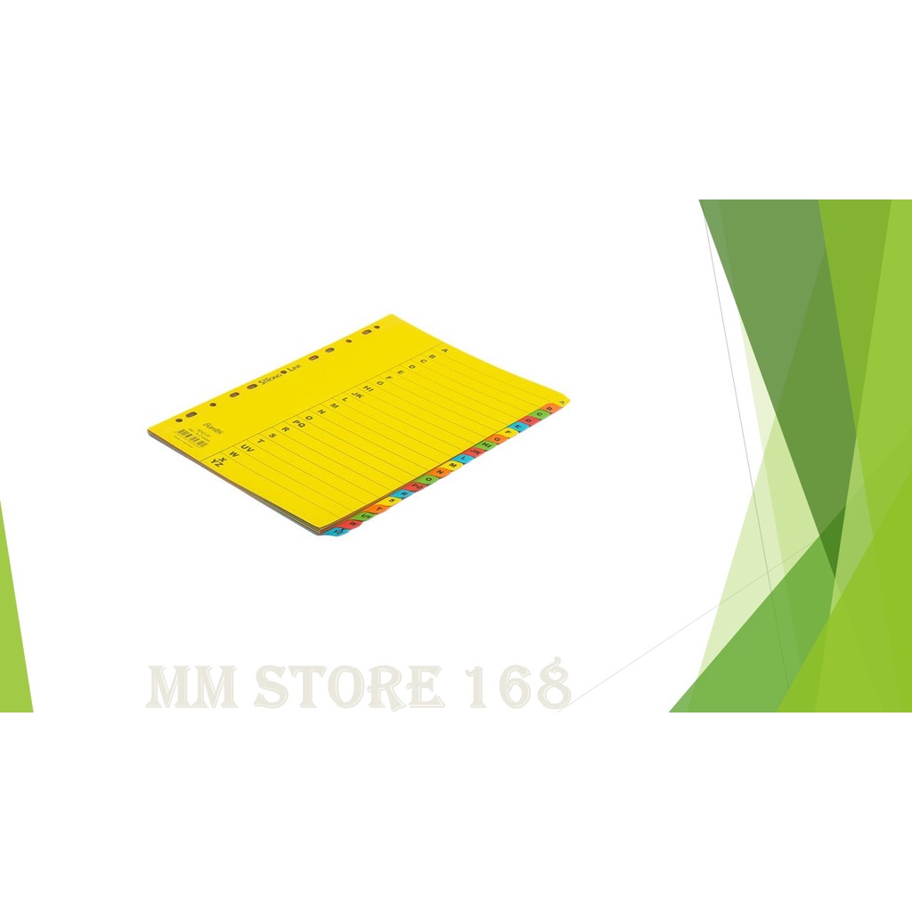 

Divider / Pembatas File Bahan Karton Merk Bantex 6043 Abjad A - Z Ukuran A4