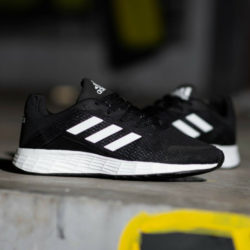 ADIDAS DURAMO SL BLACK WHITE ORIGINAL 100% - SEPATU PRIA - SEPATU ADIDAS DURAMO ORIGINAL 100%