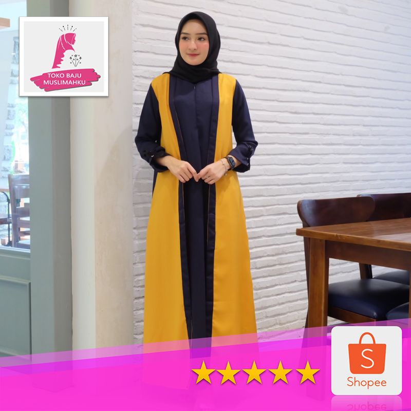 [✅COD] Hits Gamis Mica/ Baju Murah / Fashion / Grosir   /  Hijab • Toko Baju Muslimahku