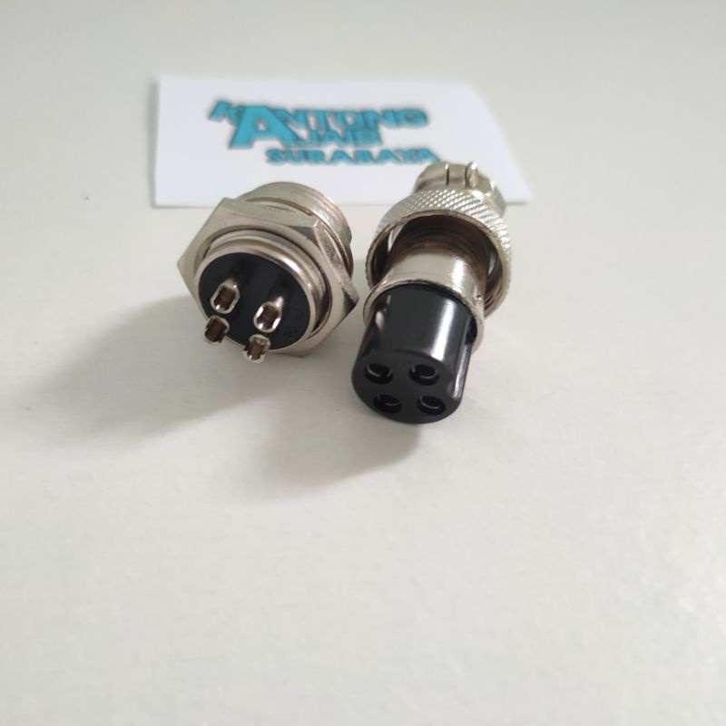 Konektor CB 4pin Male Female Plug Conector CB 4pin Konektor Radio Rig Besar 4pin 5904