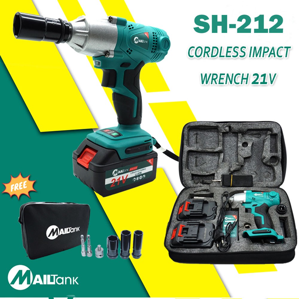 Jual Mesin Impact Wrench Baterai Buka Baut Sock In Cordless V Shopee Indonesia