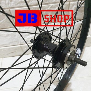 VELG SEPEDA  WHEELSET 20 HITAM ALLOY KOMPLIT REM  DISC BRAKE 