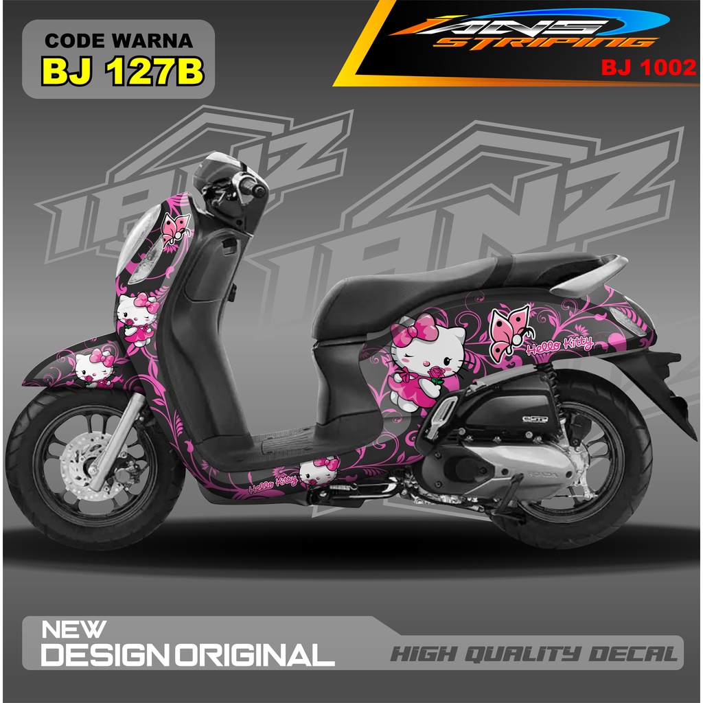 STIKER HONDA SCOOPY FULL BODY / STICKER VARIASI SCOOPY TERBARU  / STICKER SCOOPY