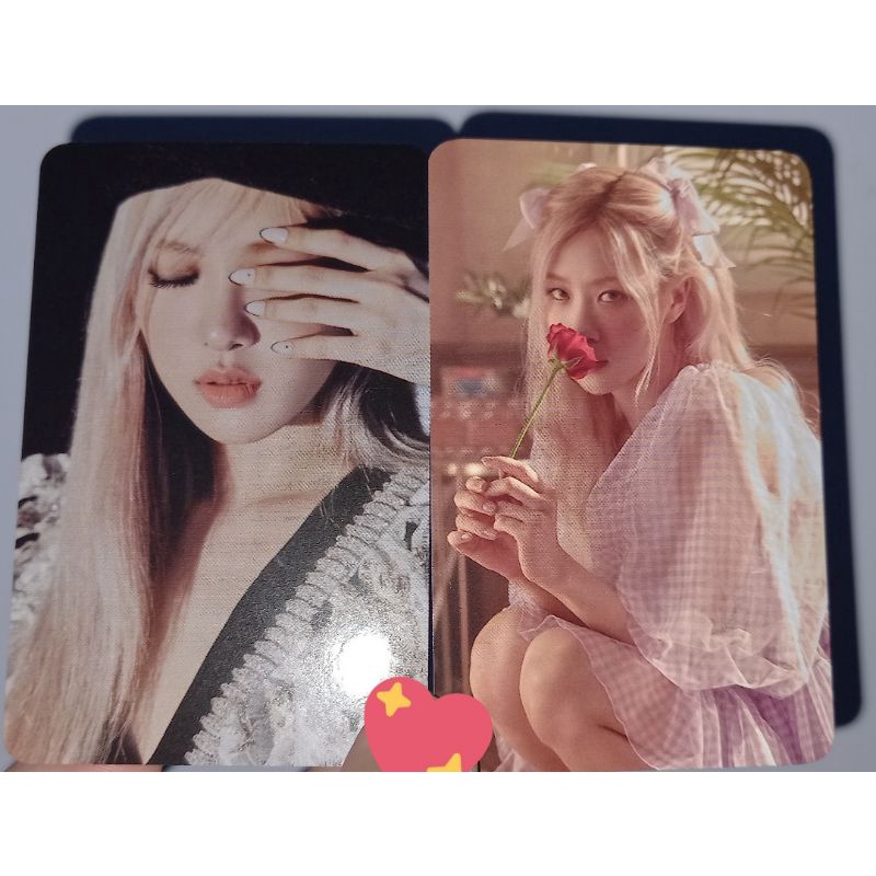 Photocard pc benefit bene pob ktown web photobook pb rose rosé blackpink special edition