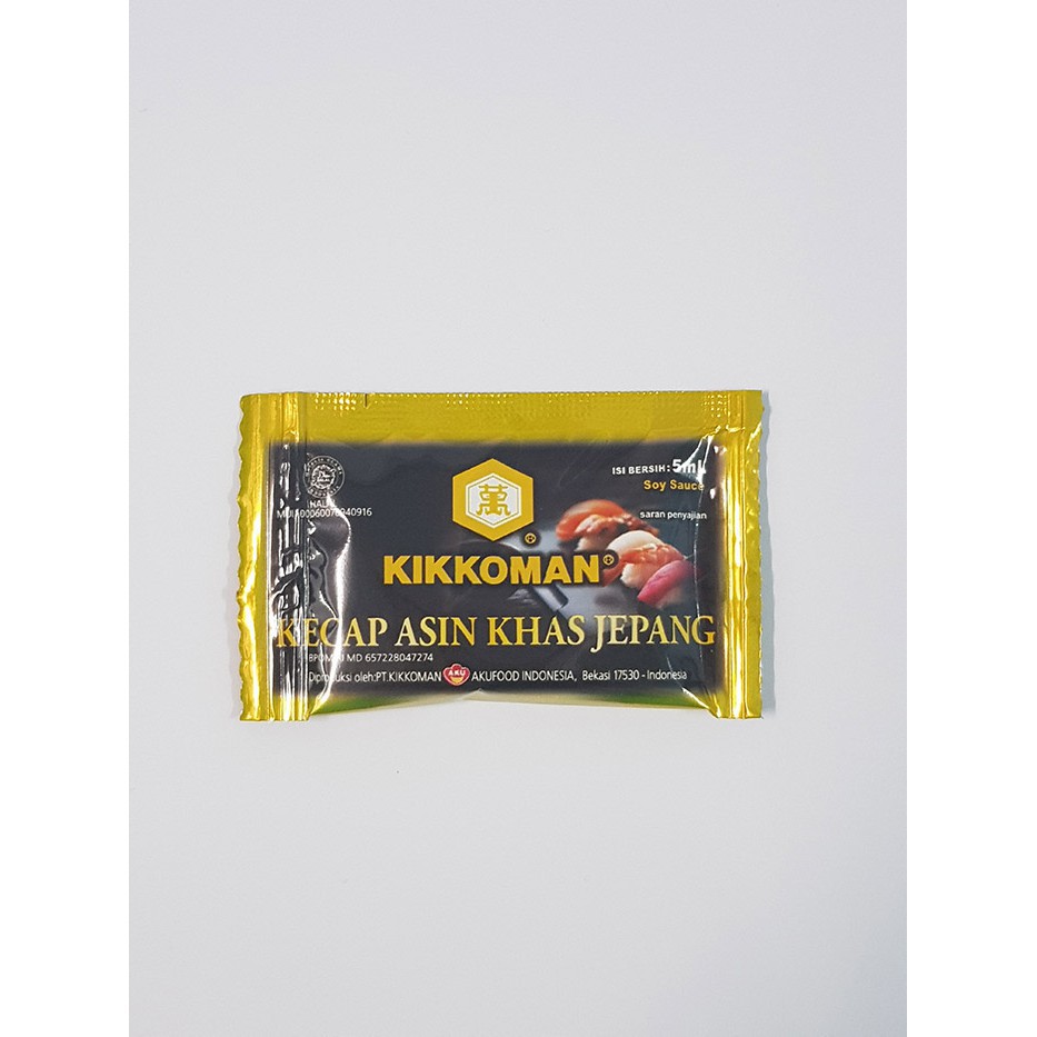 

kikkoman soy sauce Sachet 5 ml Kecap Sushi Jepang