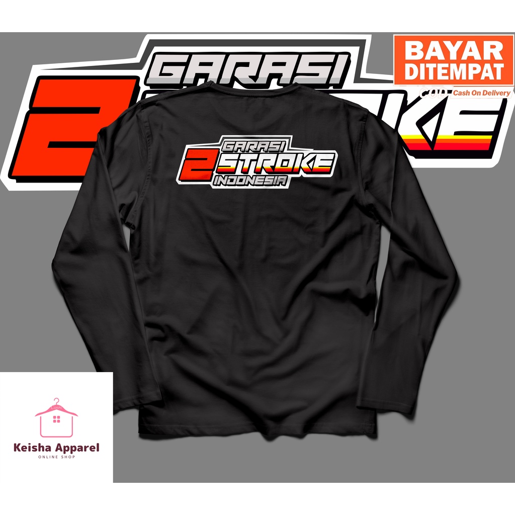 KAOS LENGAN PANJANG 2 STROKE GARASI KAOS RACING PRIA WANITA