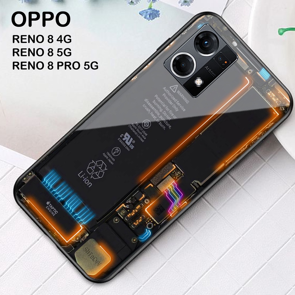 [N10] Softcase Glass Kaca Oppo Reno 8 4G 5G Pro 5G  - Case HP Oppo Reno 8 4G 5G Pro 5G - Casing HP O