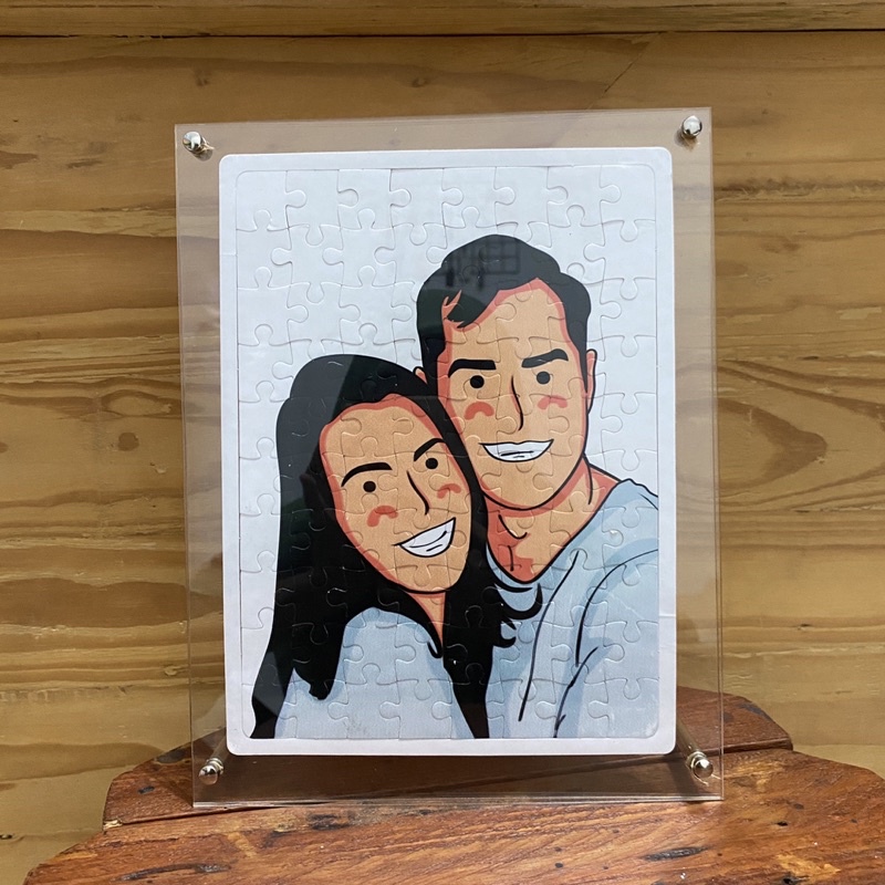 Puzzle Plakat Custom Vektor Wajah