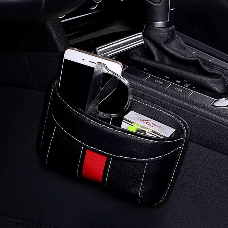 CAR STORAGE ORGANIZER KANTONG HAPE DIMOBIL TEMPAT KARCIS UANG KOIN ROKO DLL.BAHAN KULIT SINTETIS