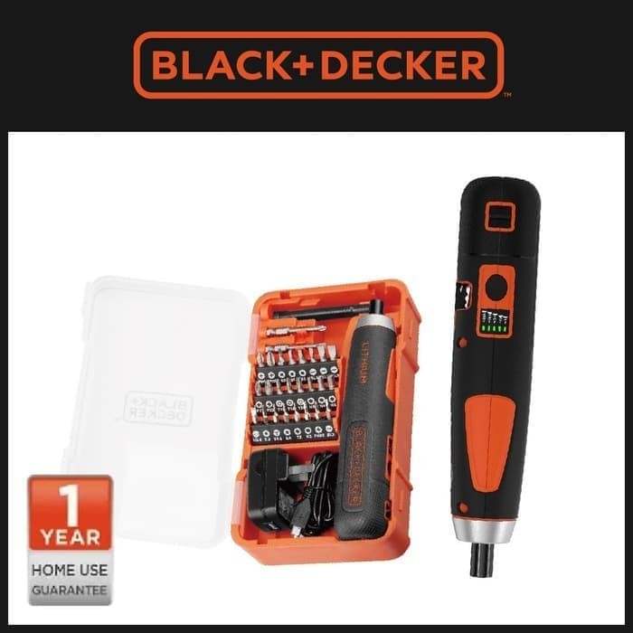 Black+Decker Push &amp; Go Obeng Cordless 4V