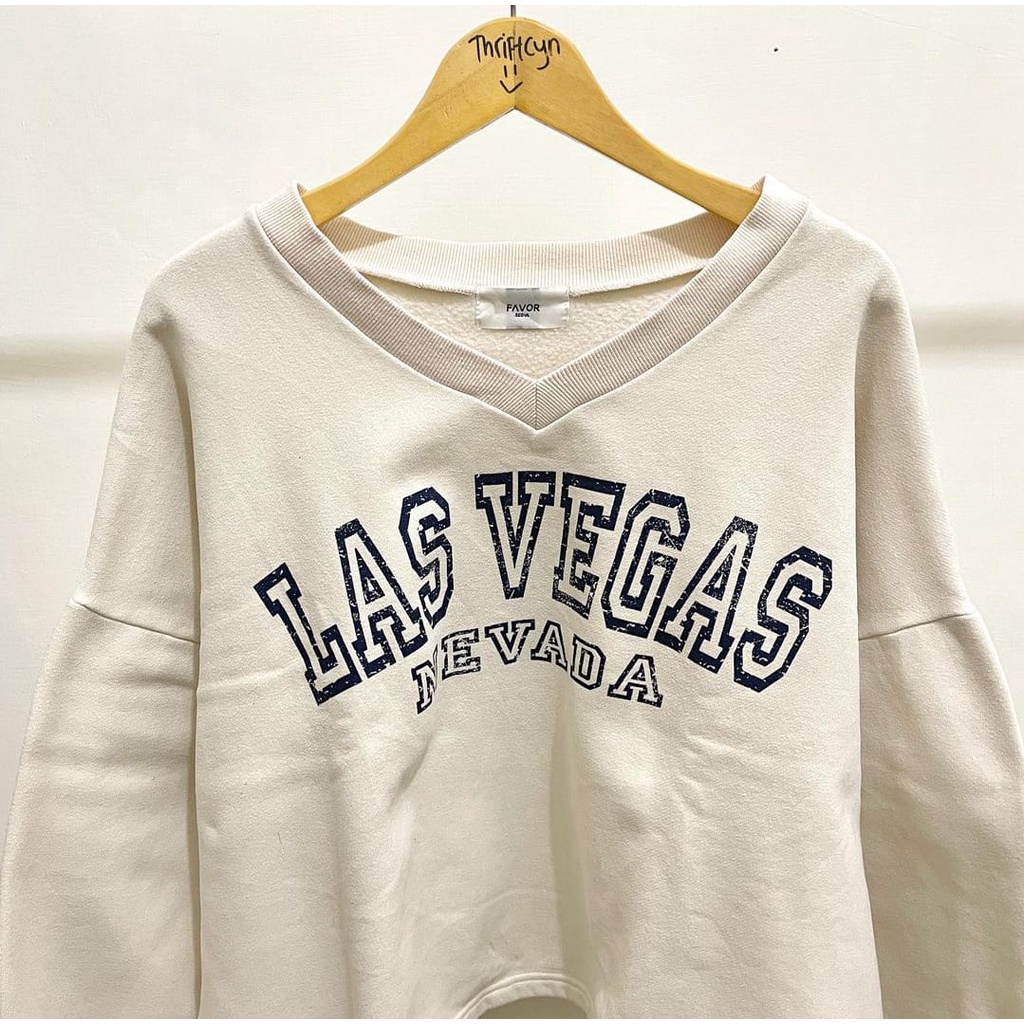 sweater wanita V LAS VEGAS SWEATER WANITA - Sweatshirt sweater korean style