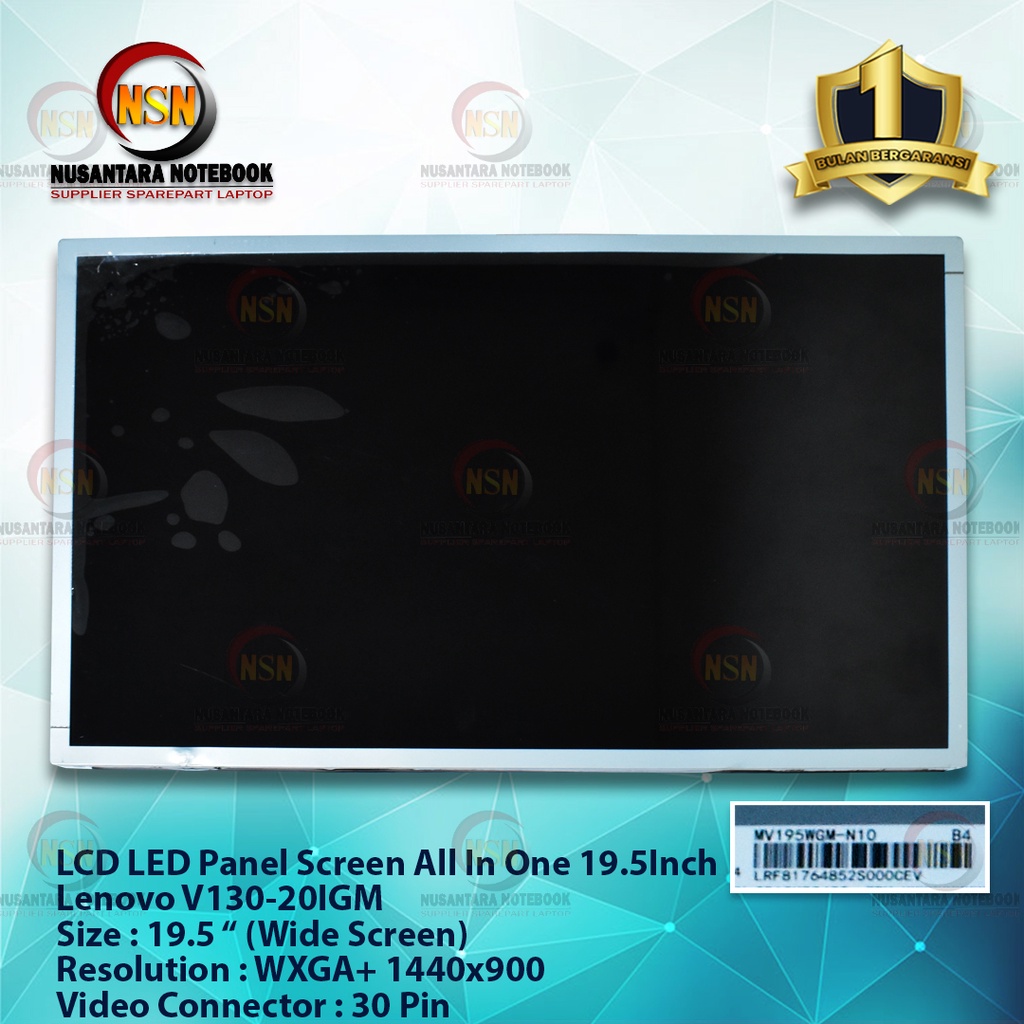 LCD LED Panel Screen PC AIO 19.5 LM195WX1 MV195WGM Lenovo V130-20IGM