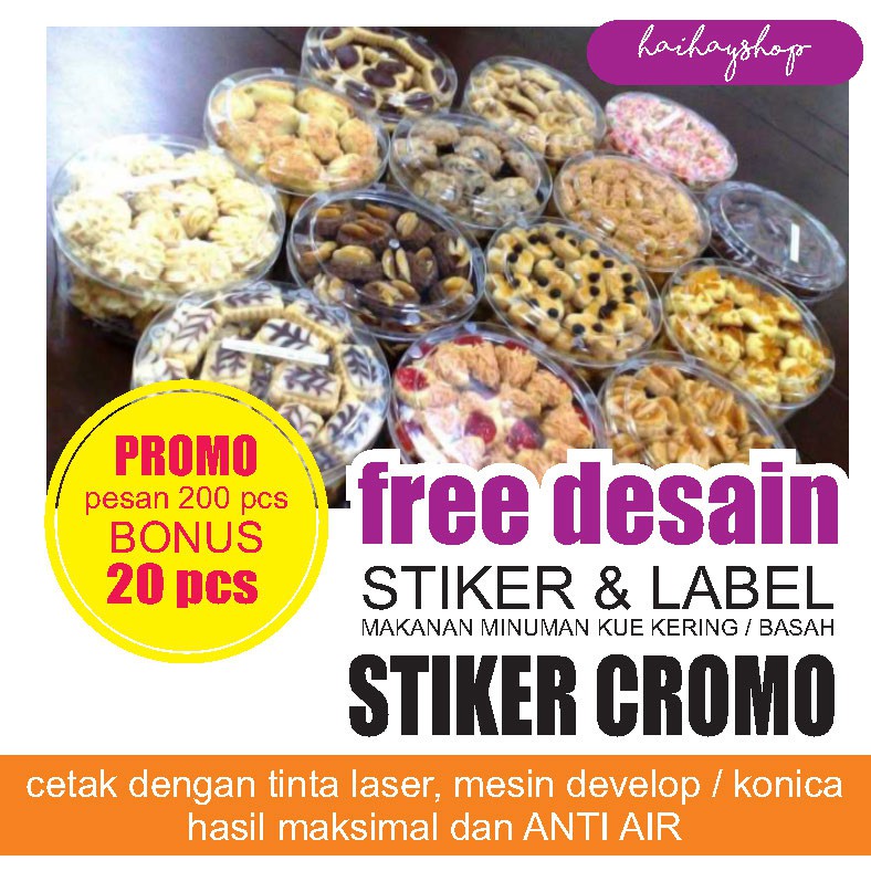 

Stiker Label Kemasan ANTI air