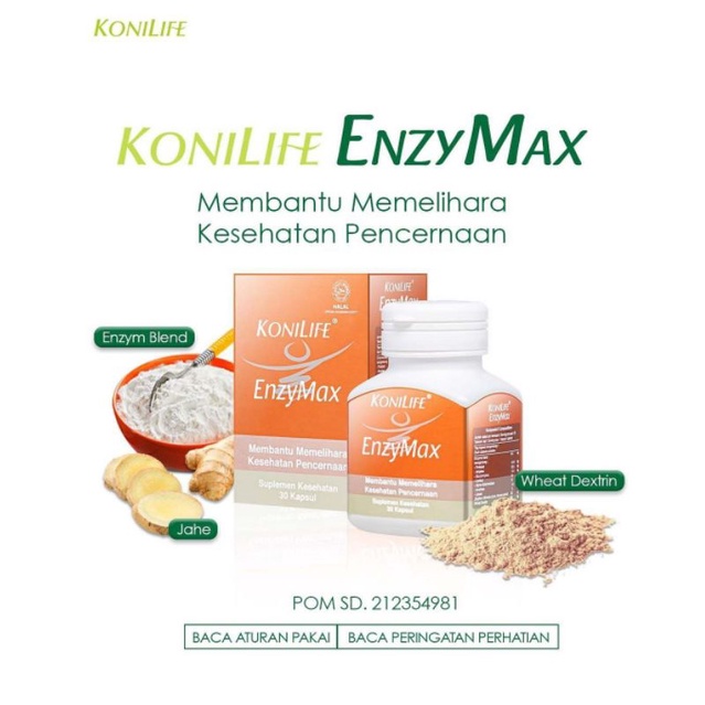konilife enzymax 30 kapsul