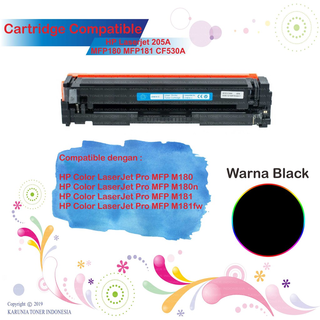 Cartridge Compatible For HP Laserjet 205A M180 M181 MFP180 MFP181 CF531A CF533A CF532A CF530A CMYK