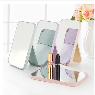 Cermin Aesthetic Mini - Cermin Lipat - Kaca Cermin Rias Make Up Meja Lipat Persegi - Kaca Make Up
