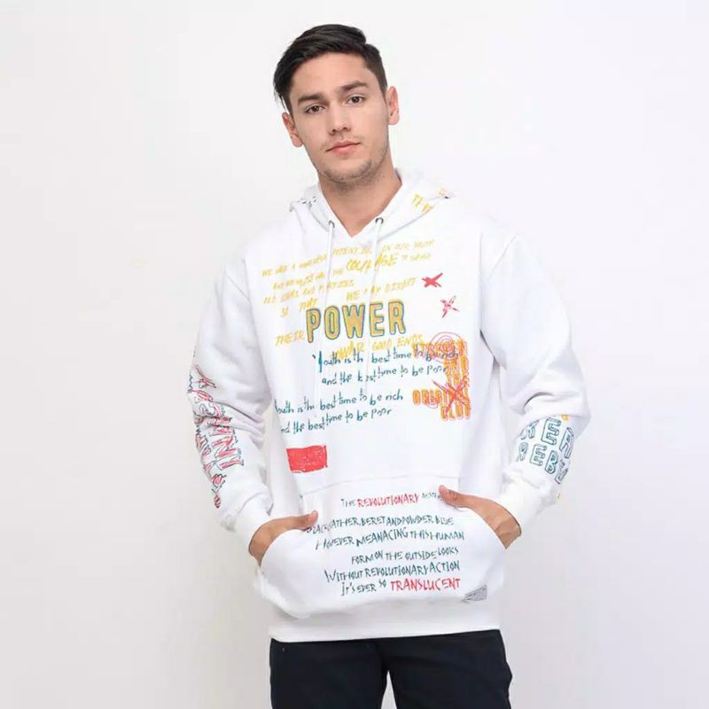 17Seven Original Sweater Hoodie Jumper-Powerwhite