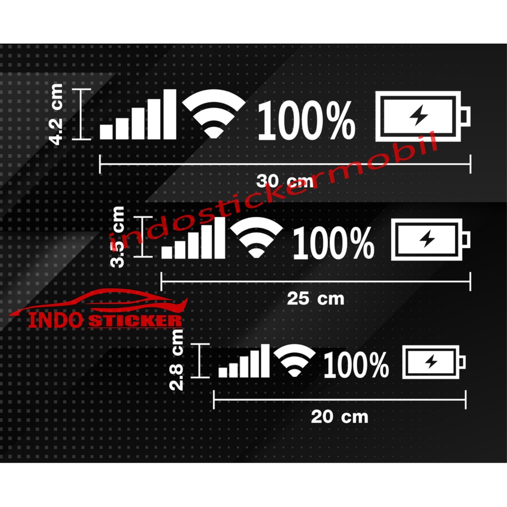 Cutting Stiker Yang Lagi Viral Batrai Hp Wifi Sinyal Phone Mobil Motor Momo Cutting Sticker