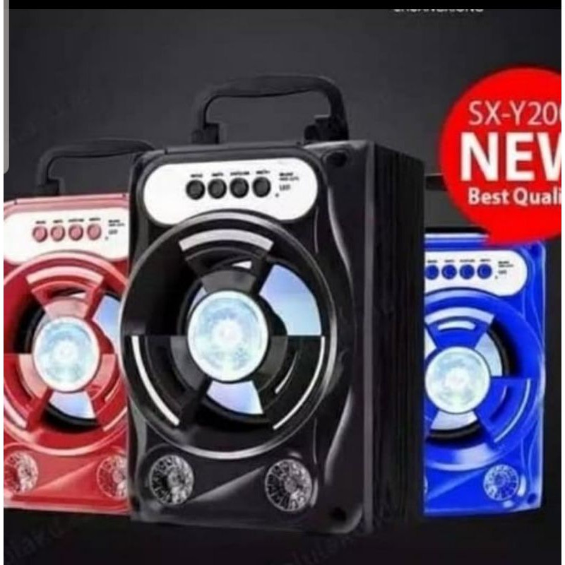 Speaker Bluetooth Portable Wireless SX2001 Speaker sx2001 FM/USB/MP3