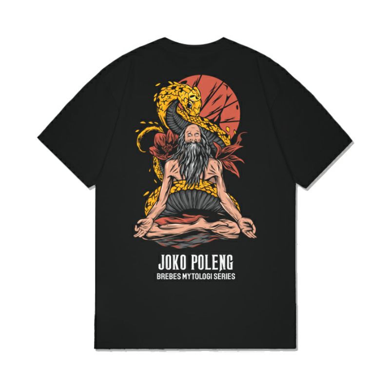 CANGKEMU CLOTH | Kaos Brebes JOKO POLENG MYTHOLOGI Hitam