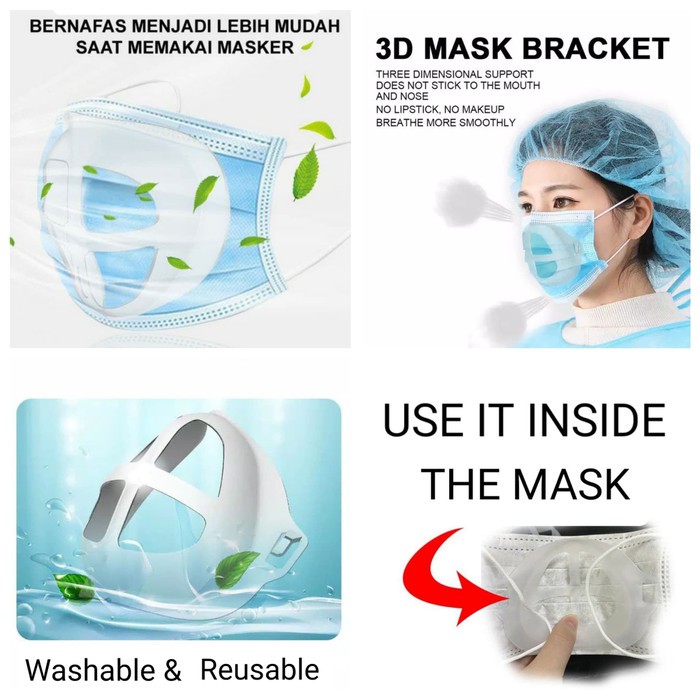 Bracket Masker / Mask Bracket / Penyanggah Masker Kain Medis Masker Kain / Non Medis ( READY STOK!)